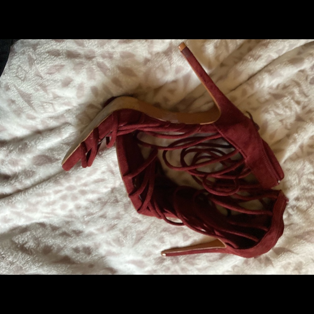 Crimson heels for Valentine’s Day size 10